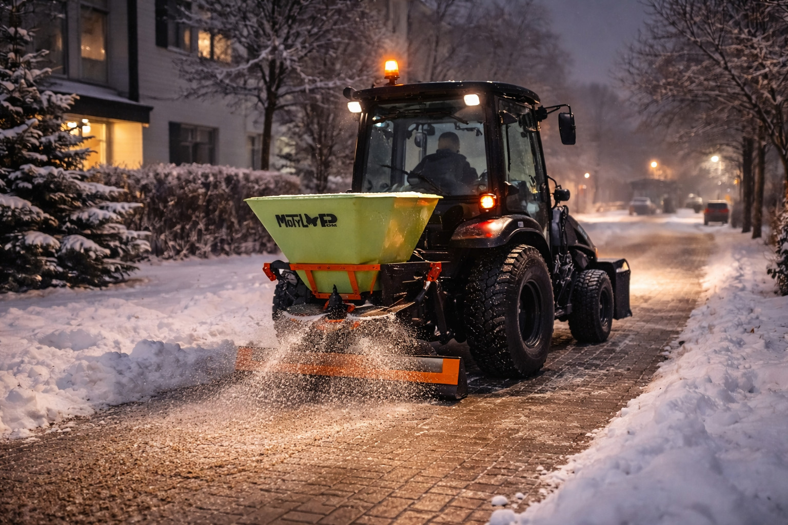 Sypanie solą chodników Maj-Mar.PL